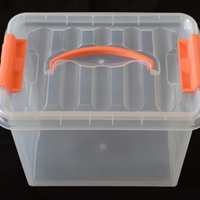 居家收纳好帮手——加厚小号透明手提收纳箱评测